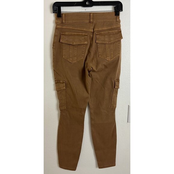Spanx Stretch Twill Ankle Cargo Pants HONEY GLOW Women's SIZE SP 20311Q - Picture 16 of 16